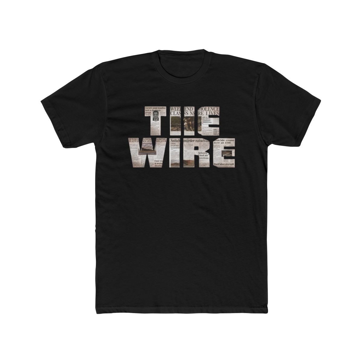 The Wire Logo Comfort Colors T Shirt - alternate angle 3, merchandise