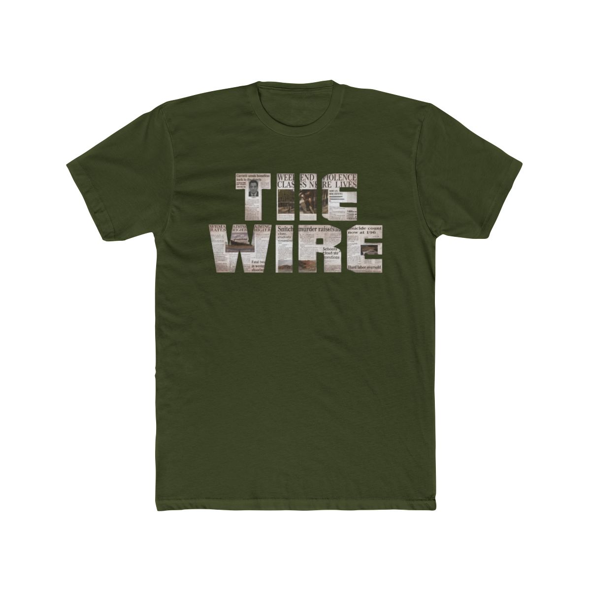 The Wire Logo Comfort Colors T Shirt - alternate angle 5, merchandise